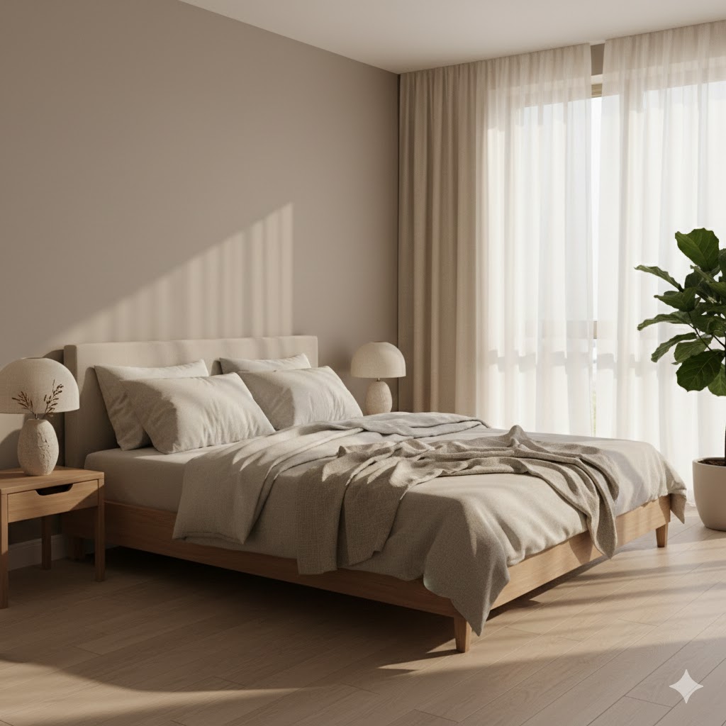 Peaceful bedroom sanctuary